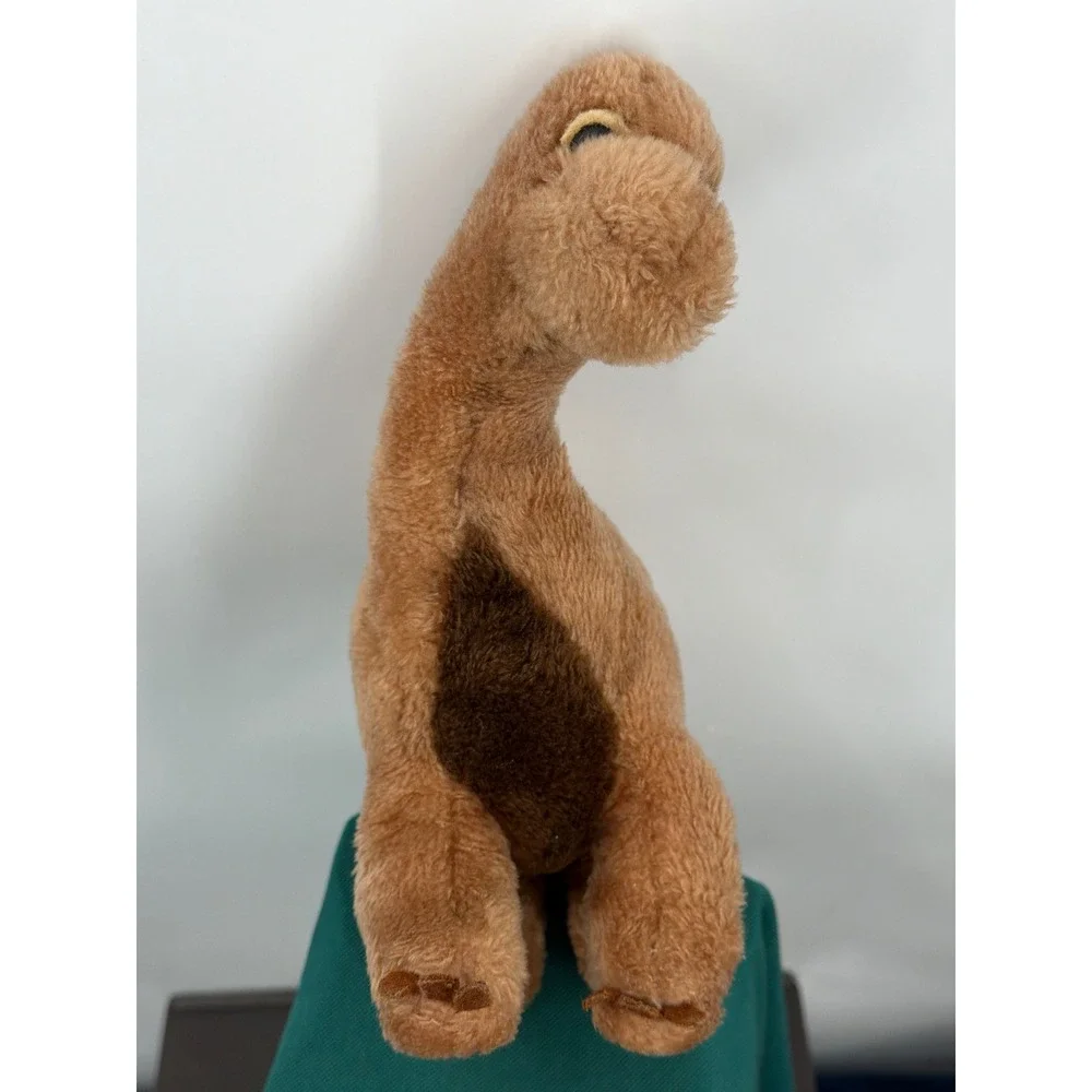 Vintage 1980 R Dakin Dinosaur Plush Tan Brown Apatosaurus Stuffed Animal Toy